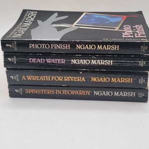 Ngaio Marsh 4 Book Lot Photo Finish Dead Water Jove Mystery Paperback Good